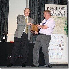 Malcolm Wright accepting the AMH Best Paper Award
